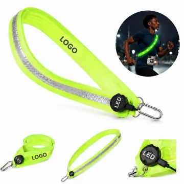 LED Reflective Running Sash with 360° Visibility for Night