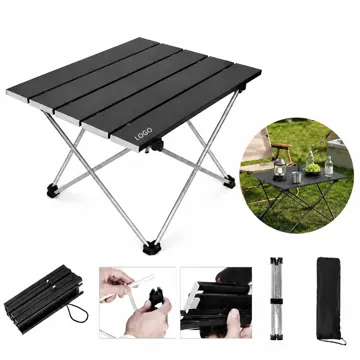 Portable Folding Camping Table with Adjustable Legs
