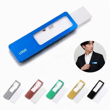 Laser Engraved Name Badge with Replaceable Insert, Durable