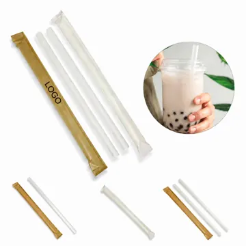 Compostable Biodegradable Straws Individually Wrapped