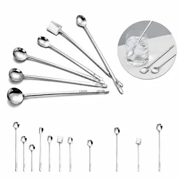 Long Handle Stainless Steel Spoon for Deep Pot Stirring