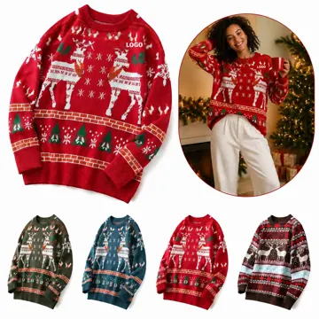 Custom Vintage Acrylic Sweaters for Women with Fair Isle