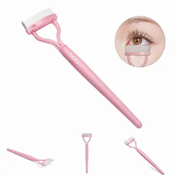 Fine Steel Tooth Eyelash & Brow Brush for Precise Grooming