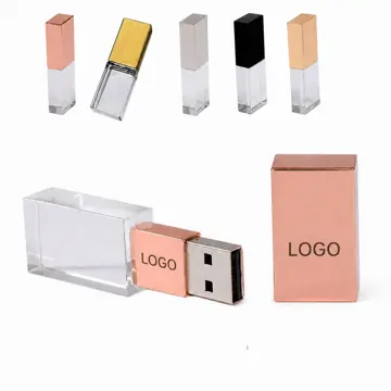 Portable USB Flash Drive with Built-in LED Light for Data