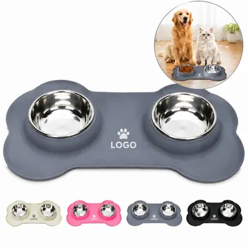 Non-Slip Stainless Steel Dog Water Bowl for Large Breeds
