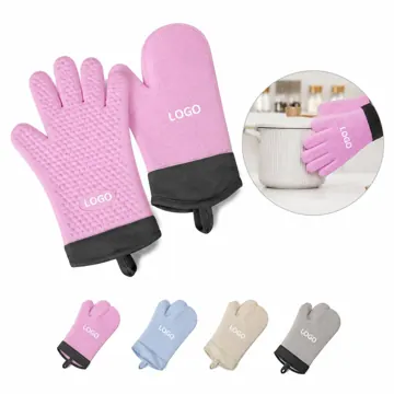 Heat-Resistant Non-Slip Silicone Kitchen Mitt for Cooking