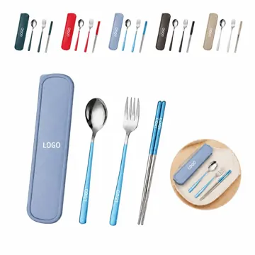 Rustproof Utensil Kit with Storage Case for Dining and