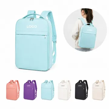 Water-Resistant Slim Backpack for Laptop and Daily