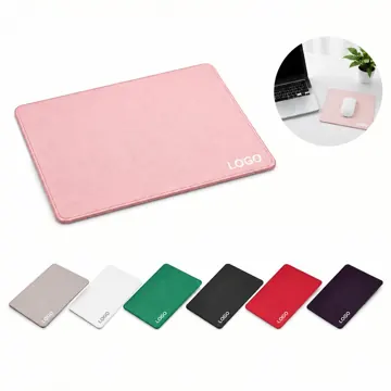 Square Desk Mouse Pad with Non-Slip Rubber Base