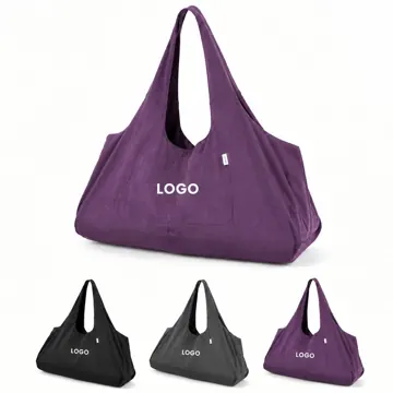 Yoga Mat Carrier with Drawstring Closure and Shoulder Strap