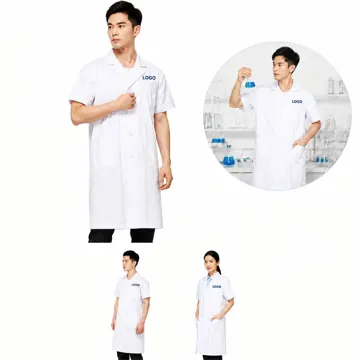 Adult Medical Coat with Long Sleeves Cotton