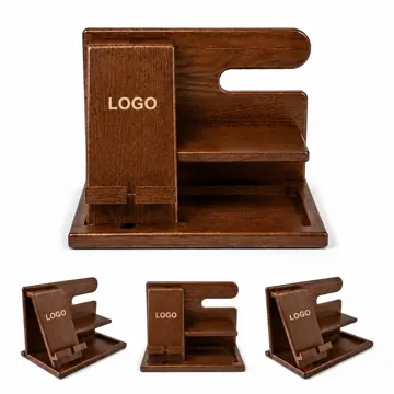 Wooden Desktop Organizer Shelf for Office Supplies