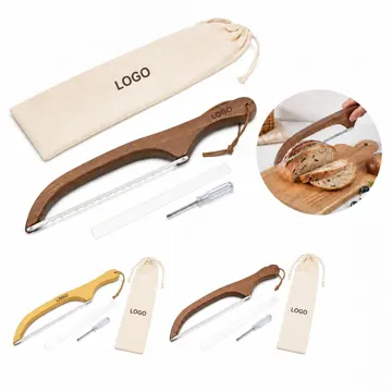 Serrated Bread Knife with Ergonomic Grip for Slicing
