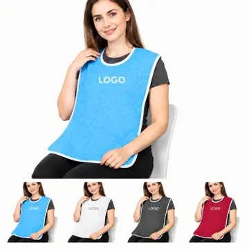 Reusable Waterproof Adult Bibs with Adjustable Closure