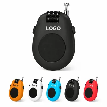 Combination Lock with Retractable Cable, Keyless Security