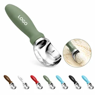 Stainless Steel Ice Cream Scoop with Comfortable Grip