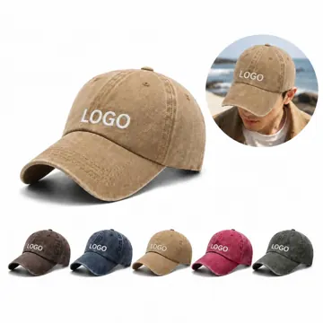 Adjustable Snapback Vintage Cotton Baseball Cap for Unisex