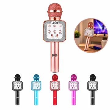 Portable wireless karaoke mic with Speaker and