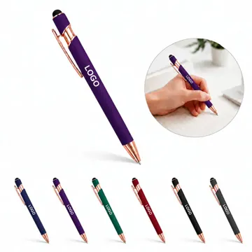 2-in-1 Touchscreen Stylus with Ballpoint Pen for Smartphones