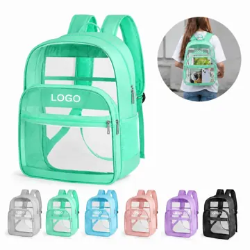 Clear Heavy-Duty PVC Backpack Waterproof for Travel