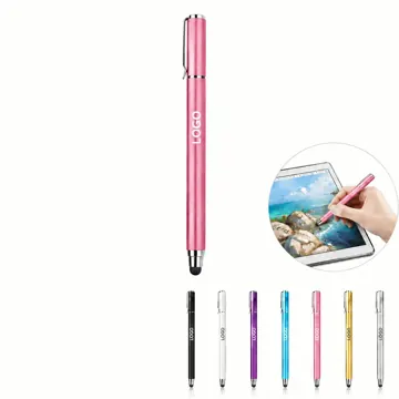 2-in-1 Fiber Tip Stylus Pen for Writing and Touchscreen