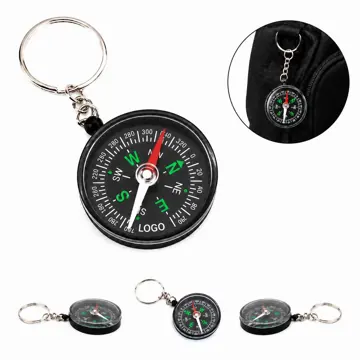 Compact Navigation Compass Keychain for Outdoor Travel