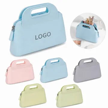 Water-Resistant Silicone Pouch with Zipper Closure