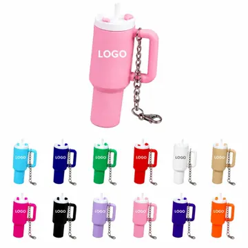 Mini Tumbler-Shaped Keychain Charm for Daily Carry