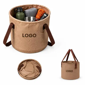 Foldable 500D PVC Mesh Water Bucket 338oz