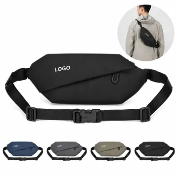 Water-Resistant PU Waist Bag with Adjustable Strap