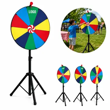 Customizable Prize Spinner Wheel with Tripod Stand