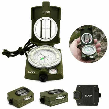 Liquid-Damped Lensatic Navigation Compass with Luminous Dial
