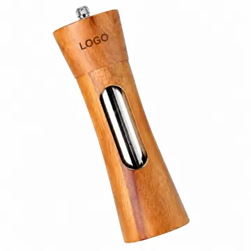 Wooden Salt and Pepper Mill with Ceramic Grinder