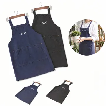 Durable Denim Work Apron with Multi Pockets