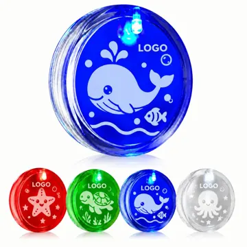 Colorful Flashing LED Badge with Battery Power
