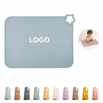 Food-Grade Silicone Placemat for Toddlers with Raised Edges