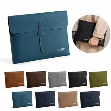 A4 Leather Document Organizer with Secure Closure