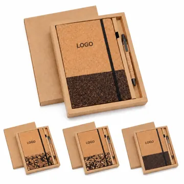 Eco-Friendly Cork Cover Journal Set with Pen