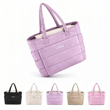 Spacious Quilted Nylon Carryall Tote for Daily Use