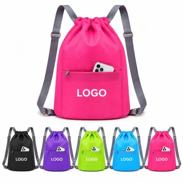 Compact Foldable Drawstring Bag Lightweight Nylon