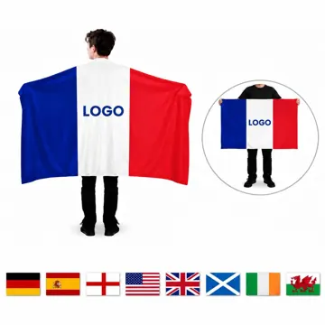 Customizable Polyester Sports Shawl Flag for Events