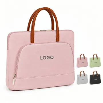 Water-Resistant Plush Laptop Organizer for 16-Inch