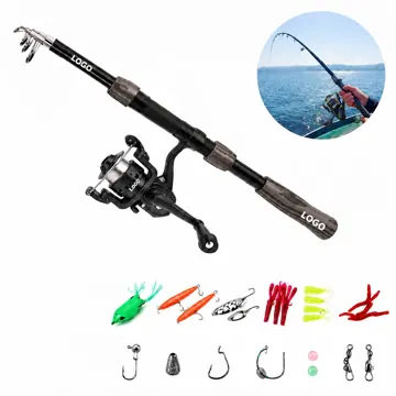 Portable Telescopic Fishing Rod and Reel Combo Kit