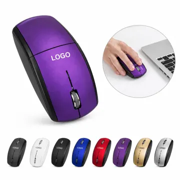Portable Foldable Wireless Mouse for Laptop and Tablet