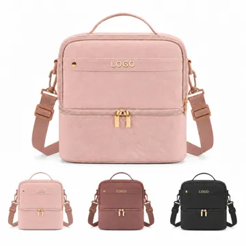 Dual Compartment Insulated Lunch Bag for Women