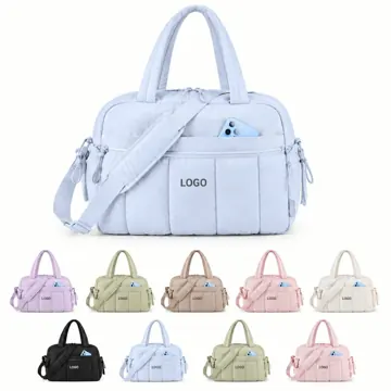 Water-Resistant Gym Duffel with Wet Compartment
