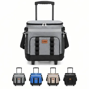 Wheeled Insulated Cooler Bag with Foldable Design